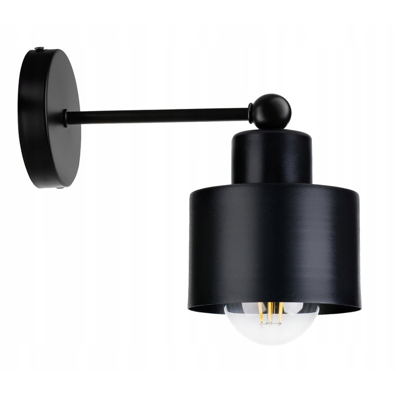 LAMPA KINKIET E27 ścienny stały loft metal KUBEK