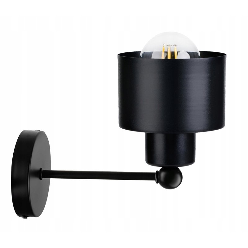 LAMPA KINKIET E27 ścienny stały loft metal KUBEK