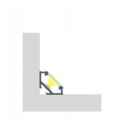 1mb Profil LED C aluminiowy KĄTOWY NAROŻNY CZARNY