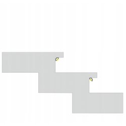 1mb Profil LED C aluminiowy KĄTOWY NAROŻNY CZARNY