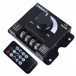 ŚCIEMNIACZ led z pokrętłem + pilot RF 12-24V 30A