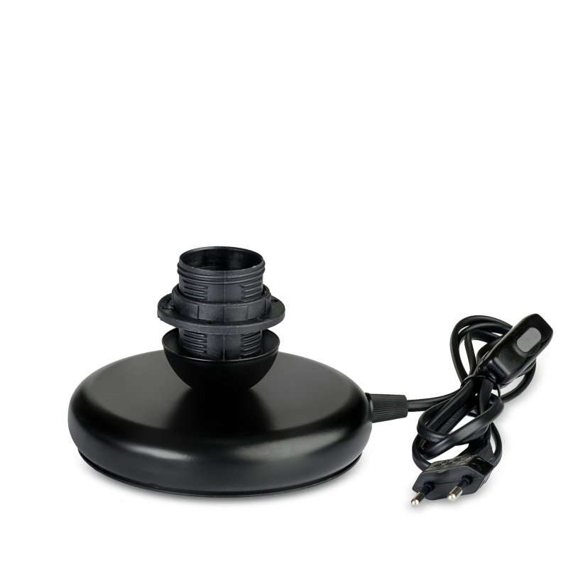 Lampka nocna PODSTAWA Lampa stołowa czarna led E27