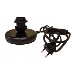 Lampka nocna PODSTAWA Lampa stołowa czarna led E27