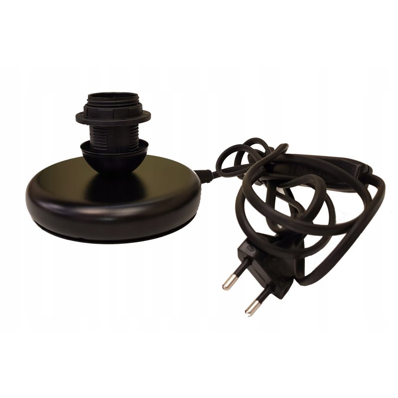 Lampka nocna PODSTAWA Lampa stołowa czarna led E27