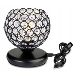 Lampka nocna PODSTAWA Lampa stołowa czarna led E27