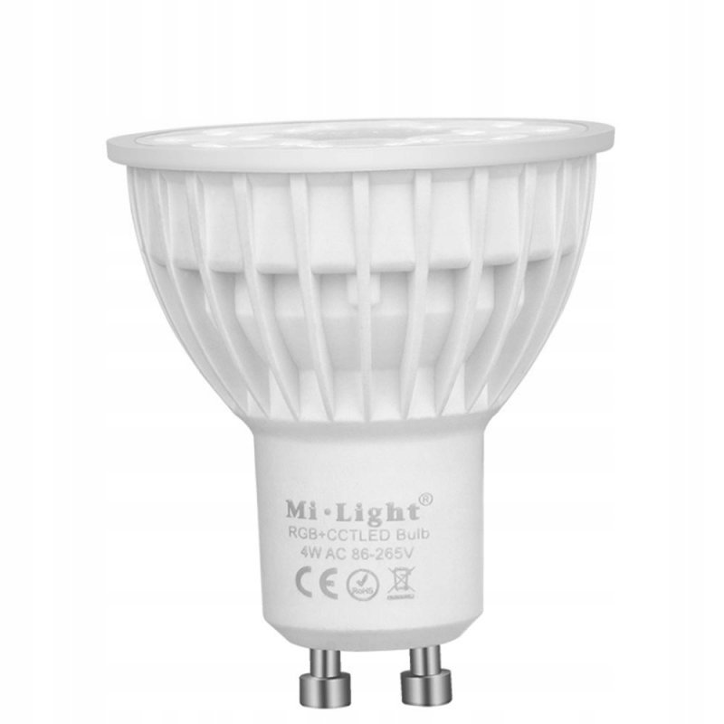 Żarówka LED MiLight FUT103 GU10 4W RGB+CCT smart strefowa Sterownaie RF