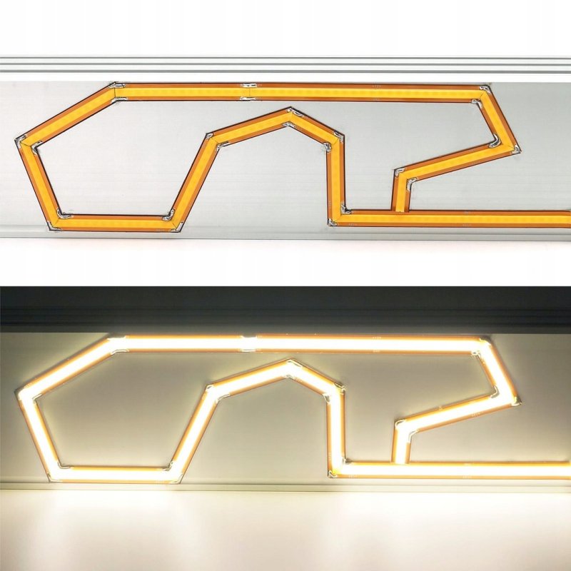 Taśma LED COB 24V 12W 8mm 528 d/m Neon NW 4000K 1m z rolki 30m cięty co 1mm