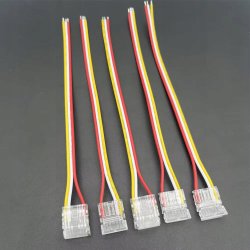 2x Złączka LED MONO CCT COB DIGITAL taśm cyfrowych 3 PIN 10mm łącznik kabel