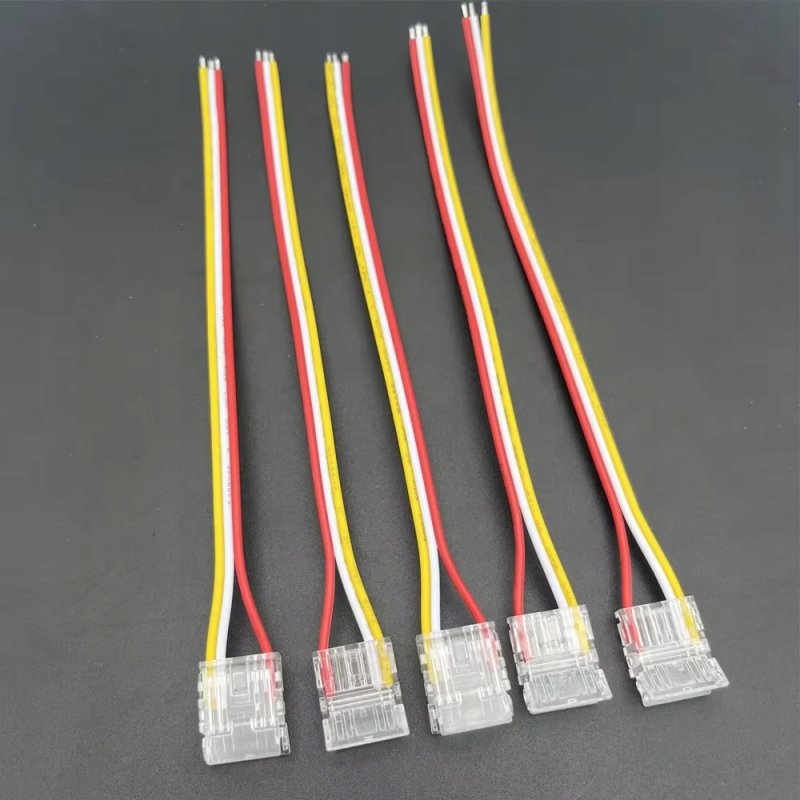 2x Złączka LED MONO CCT COB DIGITAL taśm cyfrowych 3 PIN 10mm łącznik kabel