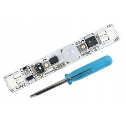 Włącznik profilowy 12V-24V ruch PIR do profili taśm LED COB bez lutowania