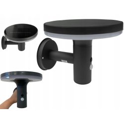 Lampa PREMIUM Elewacyjna Solarna Ogrodowa LED NW Kinkiet solarny + PIR