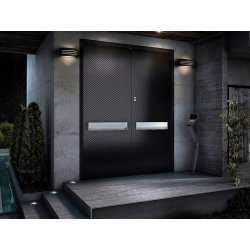 Kinkiet ogrodowy ścienny Oprawa LAMPA elewacyjna na 1xE27 IP54 CZARNY