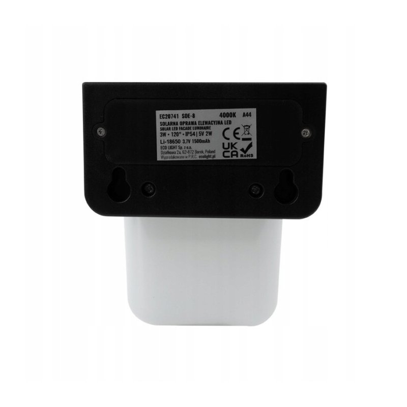 Lampa PREMIUM Elewacyjna Solarna Ogrodowa Kinkiet solarny LED NW IP64 + PIR