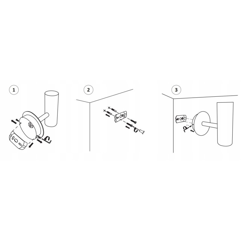 Lampa PREMIUM Elewacyjna Solarna Ogrodowa LED NW Kinkiet solarny i na USB