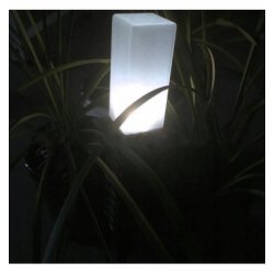 Lampka ogrodowa SOLARNA ratanowa słupek ogrodowy LAMPA wbijana barwa ZIMNA