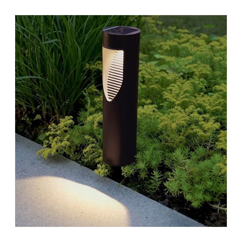 Lampka ogrodowa SOLARNA słupek ogrodowy IP54 lampa wbijana BARWA NEUTRALNA
