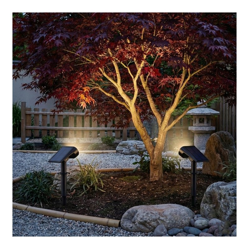 Reflektor PREMIUM ruchomy solarny OGRODOWA LAMPA SOLARNA WBIJANA LED NW