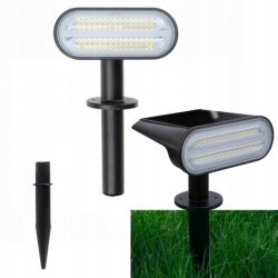 Reflektor PREMIUM ruchomy solarny OGRODOWA LAMPA SOLARNA WBIJANA LED NW