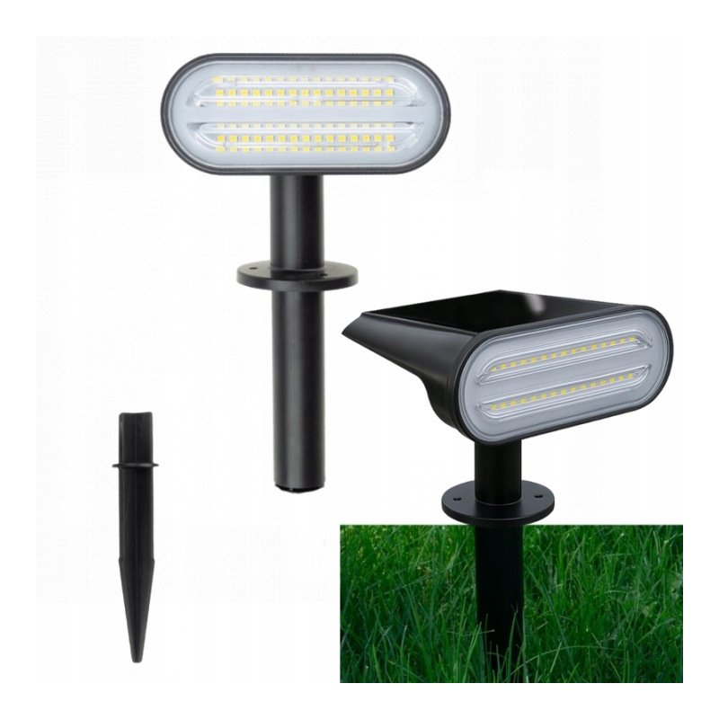 Reflektor PREMIUM ruchomy solarny OGRODOWA LAMPA SOLARNA WBIJANA LED NW