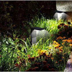 Lampka ogrodowa SOLARNA słupek ogrodowy IP64 lampa wbijana MOCNA NEUTRALNA