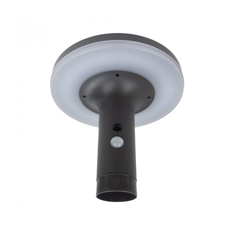 Lampka PREMIUM ogrodowa SOLARNA TALERZ słupek ogrodowy mocny LED NW + PIR