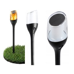 Lampa Solarna LED LATARNIA POCHODNIA WBIJANA Płomień 65cm Mocna PREMIUM
