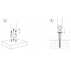 Lampka PREMIUM ogrodowa 2w1 SOLARNA słupek ogrodowy SOLARNY i na USB