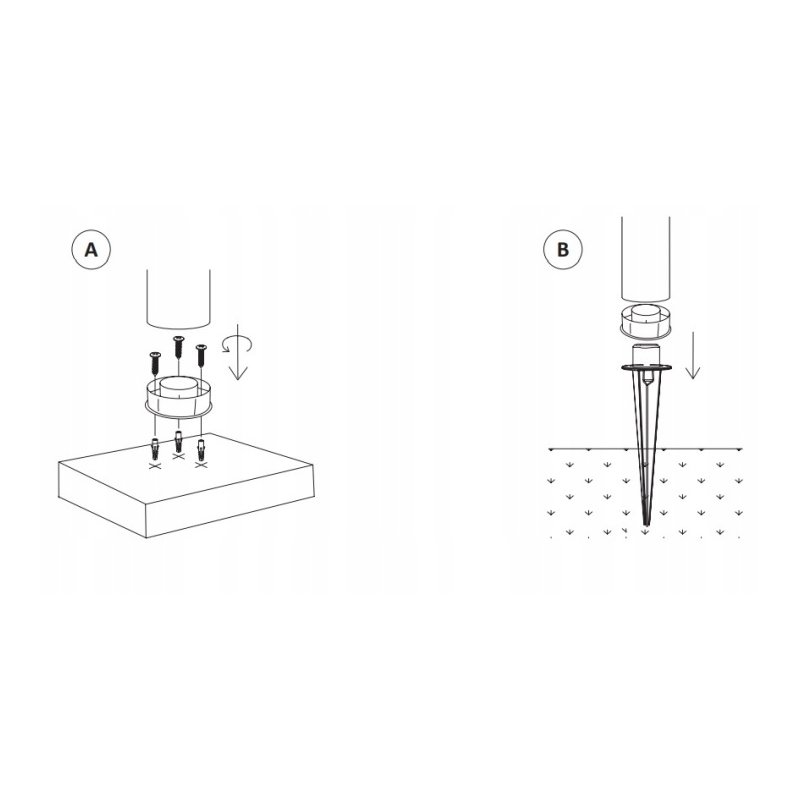 Lampka PREMIUM ogrodowa 2w1 SOLARNA słupek ogrodowy SOLARNY i na USB