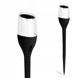 Lampa Solarna LED LATARNIA POCHODNIA WBIJANA Płomień 65cm Mocna PREMIUM