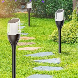 Lampa Solarna LED LATARNIA POCHODNIA WBIJANA Płomień 65cm Mocna PREMIUM