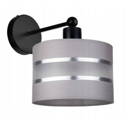 LAMPA KINKIET ścienny STAŁY E27 Abażur paski 20cm