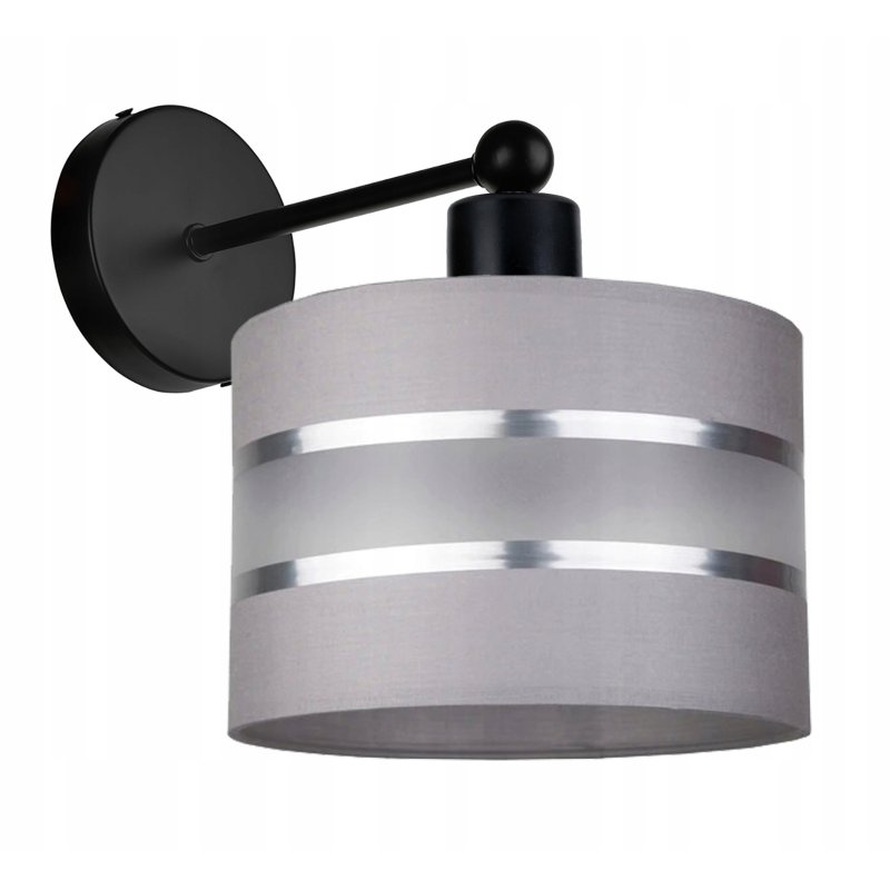 LAMPA KINKIET ścienny STAŁY E27 Abażur paski 20cm