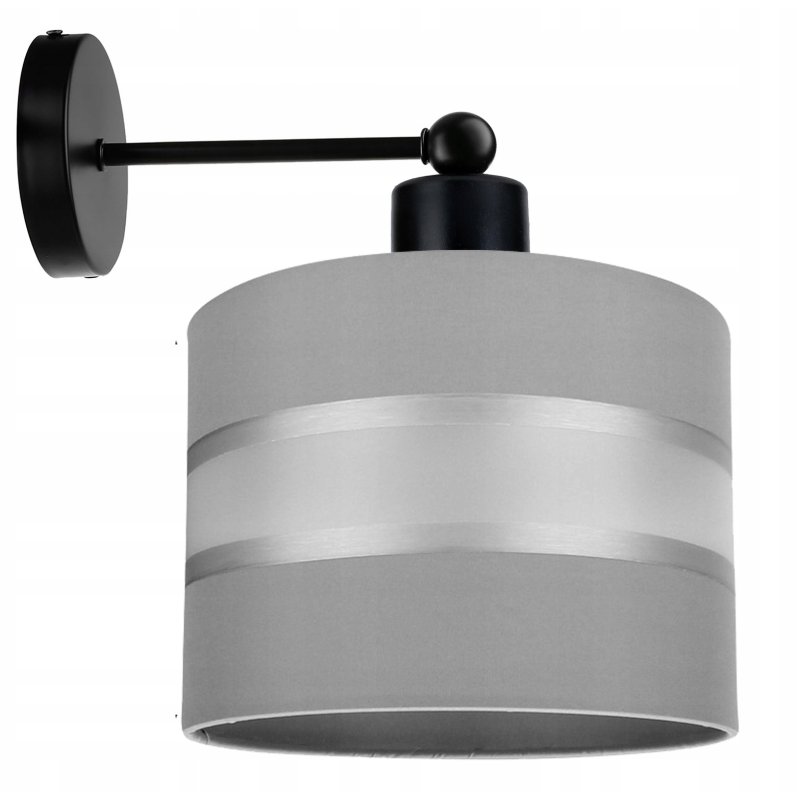 LAMPA KINKIET ścienny STAŁY E27 Abażur paski 20cm