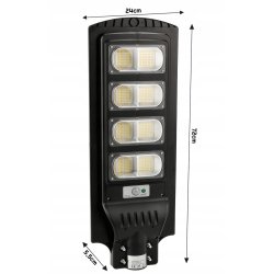 Uliczna Lampa solarna IP65 LED 120W NW czujnik MV