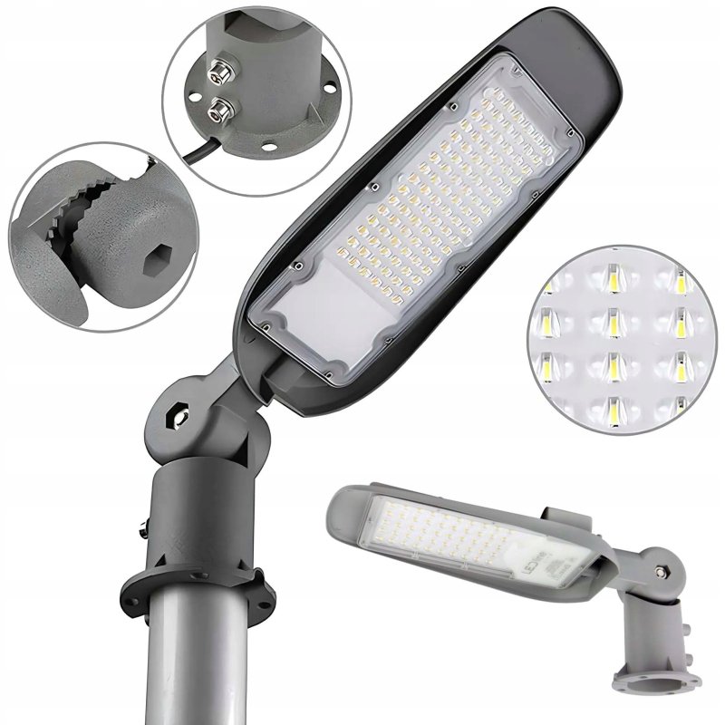 Lampa uliczna przemysłowa parkowa na słup IP65 LED 2000W sieciow 230V Zimna