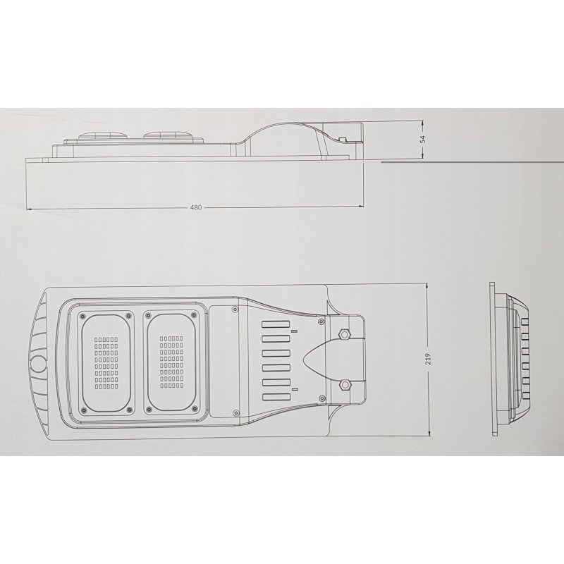 Uliczna Lampa solarna IP65 LED 60W NW + czujnik MV