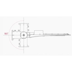 Lampa uliczna przemysłowa parkowa na słup IP65 LED 1500W sieciow 230V Zimna