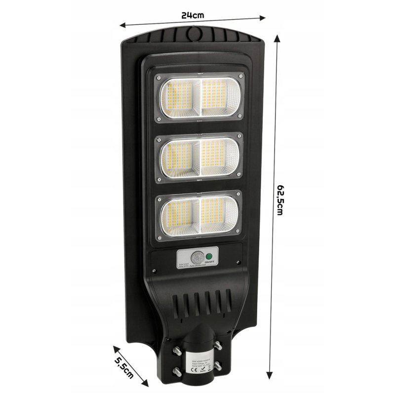 Uliczna Lampa solarna IP65 LED 90W NW + czujnik MV
