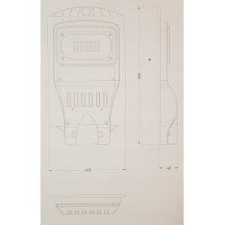 Uliczna Lampa solarna IP65 LED 30W NW + czujnik MV