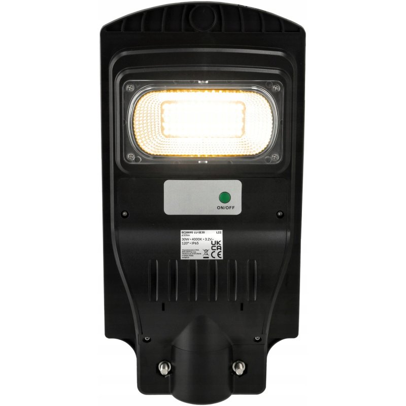 Uliczna Lampa solarna IP65 LED 30W NW + czujnik MV