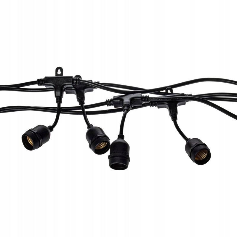 GIRLANDA ogrodowa łańcuch 10m 10x E27 G45 + pilot