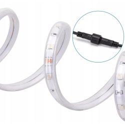 ZESTAW Taśma SOLARNA LED barwa ZIMNA 5mb 50W IP65 hermetyczna z pilotem