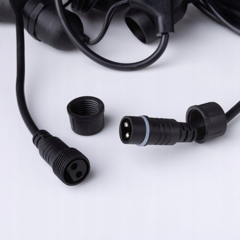 GIRLANDA ogrodowa łańcuch 10m 10x E27 G45 + pilot