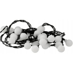 GIRLANDA solarna CIEPŁA Lampki ogrodowe solarne 30 LED ciepłe KULKI mleczne