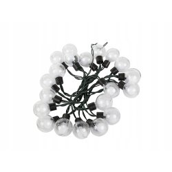 GIRLANDA solarna ciepła Lampki ogrodowe SOLARNE 20LED CIEPŁE Kule 3cm