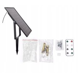 ZESTAW Taśma SOLARNA LED RGB 10mb 100W kolorowa IP65 hermetyczna z pilotem