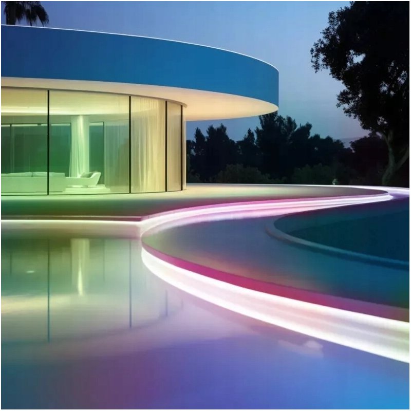 ZESTAW Taśma SOLARNA LED RGB 10mb 100W kolorowa IP65 hermetyczna z pilotem