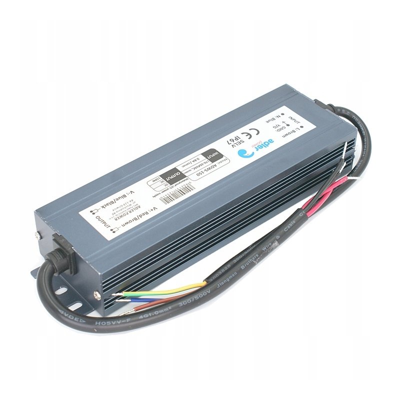 ZASILACZ HERMETYCZNY PROFESJONALNY 24V 150W 6,25A wodoodporny taśm LED IP67