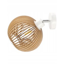 LAMPA KINKIET na E27 ścienny ruch loft KULA Drewno
