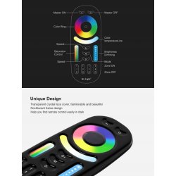 Pilot miLight FUT092B taśm RGB/RGBW+CCT 4-strefowy
